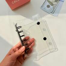 A7透明便携式双扣多功能活页夹，透明贴纸簿活页夹，密封簿，贴纸簿，可用作相册，省钱，文具，笔记本，密封簿，学校及办公用品 - 彩色 - 查看 12