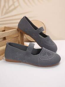 2026 Butterfly Women's Lightweight Breathable Shoes - Comfortable Ankle Strap All-Season Casual Sneakers - Grey - View 5