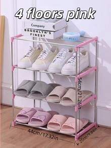 1pc 3/4//5-Tier Stackable Small Shoe Rack, Entryway, Hallway And Closet Space Saving Shoe Shelf Storage And Organization - Multicolor - View 17