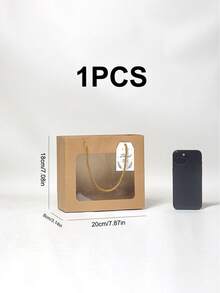 1/2/6/12 túi quà tặng có cửa sổ trong suốt, túi quà màu nâu, túi quà màu trắng, túi quà cỡ nhỏ, thích hợp cho sinh nhật, tiệc cưới, cửa hàng hoa, Giáng sinh, Ngày lễ tình nhân, Ngày của Mẹ, lễ tốt nghiệp, đóng gói & lưu trữ. - màu nâu - Xem 12