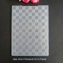 压花模具模板 - 蝴蝶、棋盘格、菱形、藤蔓、叶子、玫瑰图案，适用于剪贴簿、贺卡、DIY压花工具 - 2D - 查看 8