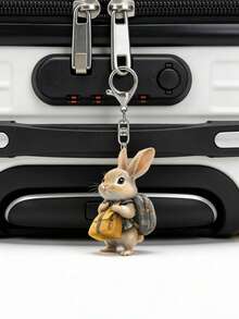 [2D Flat] Cute Bunny Acrylic Keychain, Hanging Ornament, (2D Acrylic Plane) One Backpack Rabbit, Adorable Animal Keyring For Women, Girls And Students - Perfect Bag Charm, Purse Accessory And Backpack Pendant - Ideal Birthday Gift, Daily Use, Car Suspension, Fun Decoration, Home Decor, Backpack Accessory - Lightweight, Durable, And Fashionable Key Accessory For Bags, Keys, And Lanyards, Souvenirs, Easter Gifts - Multicolor - View 9