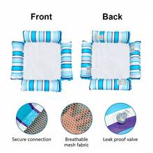 1pc Inflatable Pool Bed, Pool Floating Chair, Pool Party Seat Floating Bed, Suitable For Adults Summer Sunbathing, Beach, Swimming Pool Party - Multicolor - View 8