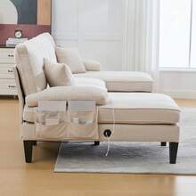Sofas & Couches - Beige + Linen + 4 Seat + Foam - View 9