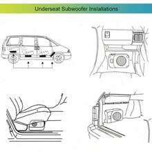 90dB 1000W 汽车低音炮扬声器带功放，10英寸超薄主动式座椅低音炮，适用于汽车 - 重低音 - 查看 9