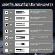 115合1精密螺丝刀套装，含三翼螺丝刀维修工具套装，适用于电脑、笔记本电脑、PC、遥控器、电子产品维修 - 多色 - 查看 4