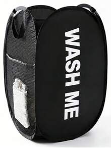 1pc Foldable Pop-Up Laundry Basket - Collapsible Dirty Clothes Hamper With Sturdy Handle, Space-Saving For Bathroom/Bedroom/Laundry Room, Essential Home Item & Christmas Gift - Multicolor - View 10