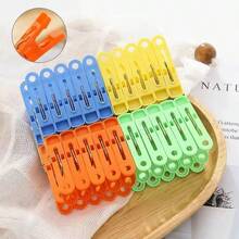 10pcs Multi-Functional Plastic Spring Clips (Random Colors), Suitable For Laundry Drying, Sealing Bags, Hanging Photos, Outdoor Camping And Various Other Uses - Multicolor - View 3
