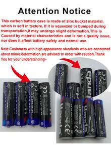 AA/AAA 1.5V 碳锌一次性电池，适用于 LED 灯串、玩具、遥控器、时钟、麦克风等，是圣诞节、情人节礼物的理想之选。 - 彩色 - 查看 8