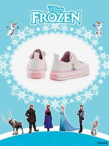 Disney Authorized Collaboration With Frozen | A Pair Of  Children's Sports Shoes, Including  Princess Sports Shoes, Anna Princess Sports Shoes, And Arendelle Princess Sports Shoes, Suitable For Daily Holiday Sports And Outdoor Wear. Comfortable, Slip Resistant, Wear-Resistant, And Breathable To The Soles Of The Feet (Children's Sports Shoes, Children's Shoes, Girls' Shoes, Girls' Shoes) - White - View 3