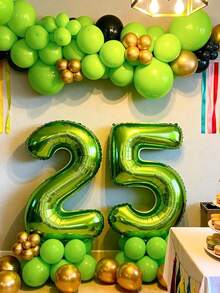 84/126/167/230/314pcs Mint Green Balloons - 18"/12"/10"/5" Mint Green Latex Balloon Arch/Garland Set, Suitable For Wedding, Birthday Party, Baby Shower, Gender Reveal, Graduation, Halloween, Dinosaur, Jungle, Golf, Soccer Themed Decoration - View 3