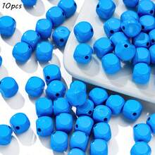 10mm Macaron Acrylic Diagonal Cut Square Beads DIY Mobile Phone Chain Necklace Bead Accessories Wholesale - Multicolor - View 18