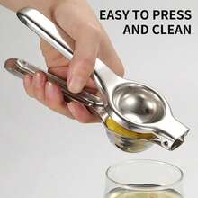 1个不锈钢柠檬榨汁器 | 重型柑橘压榨器 | 手动柠檬橙汁榨汁器 | 坚固的金属碗 | 可用洗碗机清洗 | 易于清洁 | 高效榨汁过滤器 | 1个不锈钢榨汁器 | 母亲节礼物，妇女节礼物 - 彩色 - 查看 5