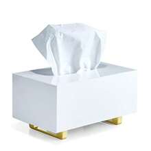 Tissue Box & Rack - White - View 6