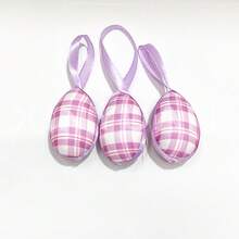 Nouveaux œufs décoratifs de Pâques, œufs enveloppés de mousse, ornements et jouets décoratifs d'œufs de Pâques - Multicolore - Voir 10