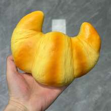 Extra Large Soft Slow Rising Cow Horn Squeeze Stress Relief Toy, Jumbo Bread - Multicolor - View 5