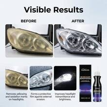 车灯清洁液，汽车大灯镜片清洁增亮液，去除泛黄并恢复透明度 - 固體 - 查看 10