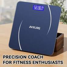 Digital Body Weight Bathroom Scale, Large Blue LCD Backlight Display, High PrecisionMeasurements, Tempered Glass - Flagship Edition - View 10