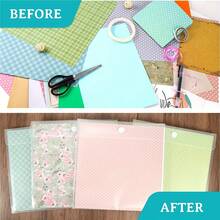 3/6pcs Transparent Plastic Scrapbook Paper Organizer Boxes, Suitable For Craft Supplies, Scrapbooks And Filing, Transparent Design, Craft Organizer Boxes, Pattern Paper Racks, Easy Access Design, Convenient And Quick, Easy To Organize - A - View 2