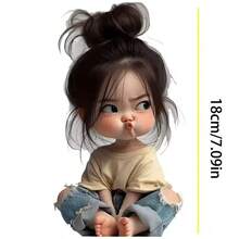 Laptop Sticker Decal - Removable For Desk/Car/Wall, Super Cute Design - View 3