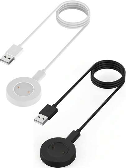 FCV 1 Paquete Cargador de reloj para Watch GT/GT 2/GT 2e, Cargador de reloj inteligente, Cable de carga USB por separado, portátil, conveniente, carga rápida, resistente, prevención de cables, absorción magnética, con cable USB a Tipo-C de 1m