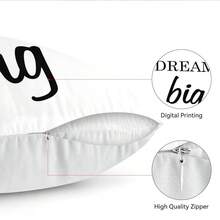 4pcs Inspirational Quote Pattern Pillow Cover, Single-Sided Printed Cushion Cover, Suitable For Living Room, Bedroom, Home Decor, All Season - Multicolor - View 5
