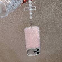 奢华水钻粉色爱心手机壳 + 腕带,亚克力硬壳创意设计,适用于 17 Pro Max/17 Pro/17 Air/17/16 Pro Max/16/16 Pro/16 Plus/15/15 Pro Max/15 Pro/15 Plus/11/12/13/14 Pro Max/11 Pro/11 Pro Max/12 Pro/12 Pro Max/13 Pro/13 Pro Max/14 Pro/14 Pro Max/14 Plus - 粉紅色愛心+珍珠手繩 - 查看 7