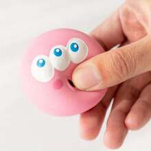 1/3pcs Pet Toy Ball, Latex Squeaky Chew Resistant Toys For Dogs & Cats, Interactive - Multicolor - View 3