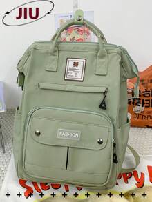 防盜大學風尼龍女款後背包，可放15.6吋筆電，多口袋輕量大容量旅行通勤包，適合學生、國中生、高中生、護理師、教師、商務人士，適用旅行、度假、出差、日常通勤、購物、辦公、約會、登山、訓練、工作，生日禮物、節日禮物 - 彩色 - 查看 13
