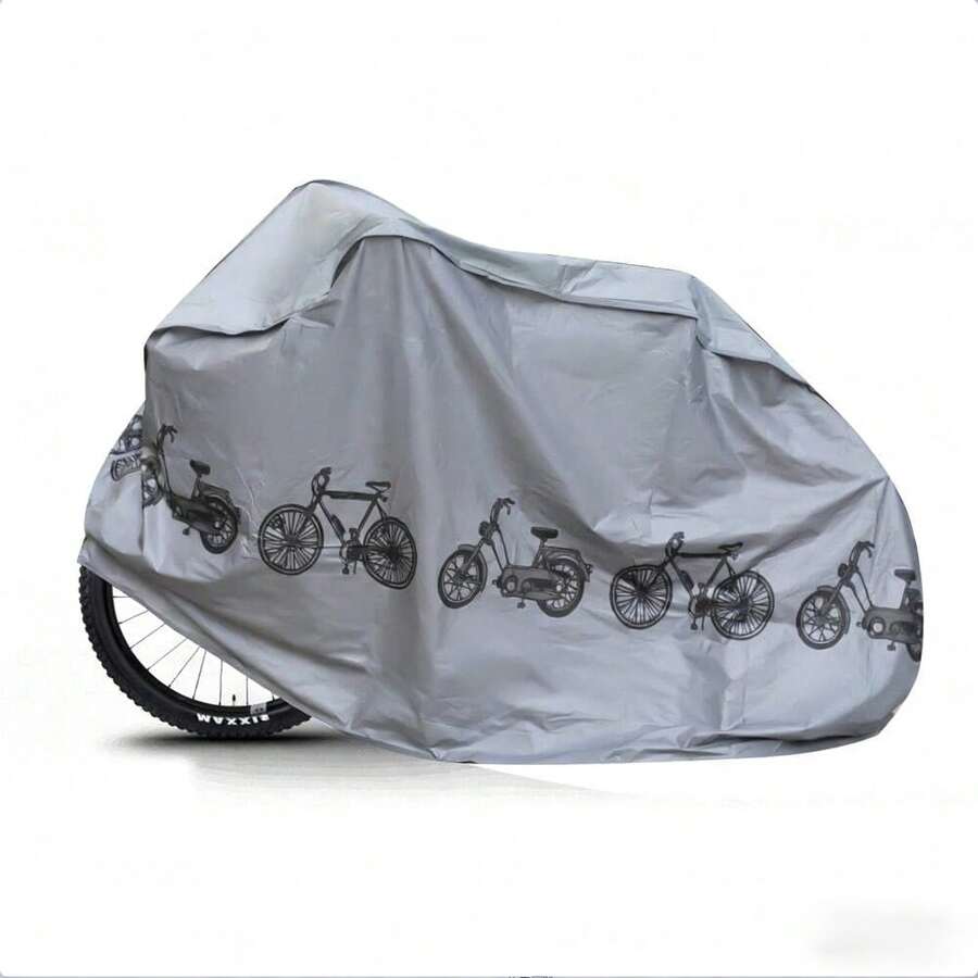 2pcs Waterproof PEVA 3D Bicycle Cover - UV Protection & Breathable Design, Universal Fit For Motorcycle/Electric Scooter - Outdoor Parking, Rain Protection, Long-Term Sun Shading - Motorcycle Rain Cover - Electric Scooter Accessory - All-Weather Vehicle Protection Cover - Commuting Essential - Bicycle Shelter For All Seasons - Multicolor - View 1