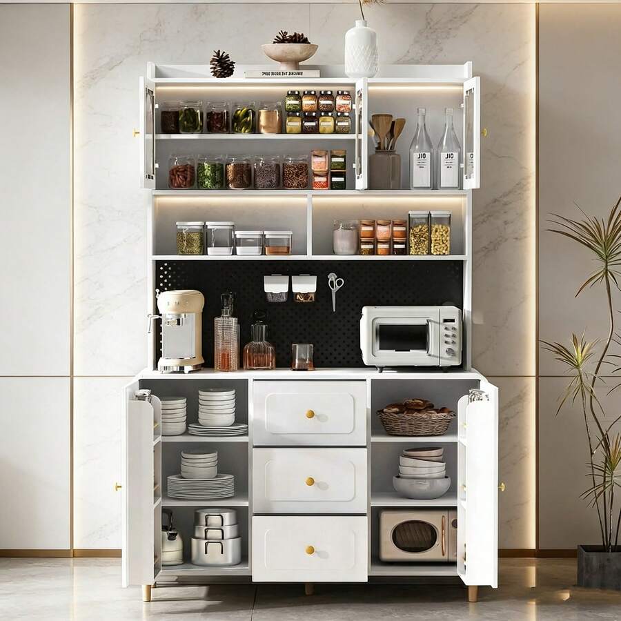 Cabinets - White + MDF-2 - View 1