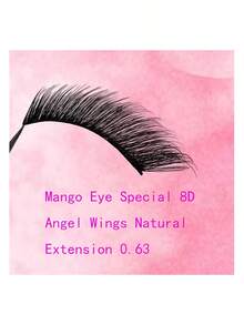 5 Pairs Mango Shaped False Eyelashes, Natural 8D Faux Rabbit Hair Eyelashes, Angel Wing Long Thick Strip Eyelashes, Suitable For Daily Makeup - View 4