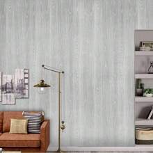 45cm*100cm/300cm/500cm Cold Gray Luxury Wood Grain Self-Adhesive Waterproof Wallpaper, PVC, Removable And Easy To Install, For Living Room And Office Background Wall, Anti-Moisture - Grey - View 9