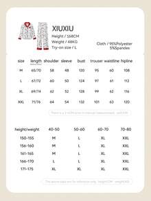 Gongdie 2 piezas Conjunto de pijama de manga larga de algodón con estampado de gato Marie de Disney, para primavera y otoño - Multicolor - Ver 7