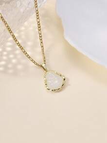 1pc 14K Gold Plated Buddha Pendant Necklace, Unisex - Buddha - View 4