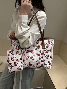 新款轻便奢华多功能女士单肩包/手提包 - 白色 - 查看 6