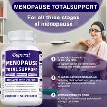 BUPORAI Menopause Probiotic Supplement - Relieves Bloating, Supports Gut Health And Weight Management, Promotes Hormone Balance - 120pcs - One bottle - Trial stage - View 7