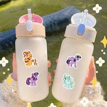 MY LITTLE PONY 100张/套创意贴纸，适合青少年和成人作为DIY派对礼物，可用于水瓶、手机壳、电脑、笔记本电脑、滑板、自行车、派对用品、DIY手工材料、多包装贴纸、粉丝周边产品、色彩缤纷的设计、奇幻主题 - 彩色 - 查看 9
