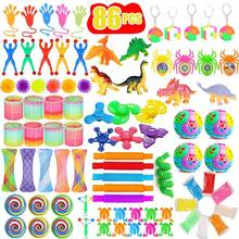 63pcs Kids Party Favors, Including Stress Toys, Reward Gifts, Treasure Boxes, Birthday Presents, Christmas Stocking Stuffers, Carnival Prizes, Piñata Fillers, Candy Bag Stuffers, Party Goodie Bag Fillers, Random Colors - Rusty Rose - View 4