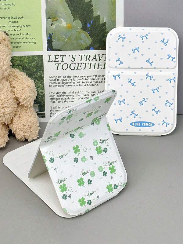 2个/1个便携式化妆镜，PU皮革折叠旅行镜，理想礼物，旅行必备，化妆好帮手，易于收纳，完美圣诞礼物，适合节日送礼