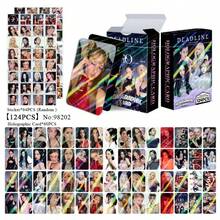 124张全息闪卡，激光闪亮卡，小卡，JISOO，JENNIE，ROSE，LISA，DEADLIDE迷你专辑周边，歌曲《GO》小卡，LOMO卡，将的风格融入你的日常生活，BLINK专属定制粉丝周边！ - 彩色 - 查看 10