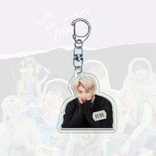 2026 ARIRANG 回归演唱会，JK/V/JIMIN/JHOPE/JIN/RM 单人彩色钥匙扣挂件，适用于衣服、包包、车钥匙 - 创意可爱派对装饰，是圣诞节、情人节、生日庆祝的理想礼物 - 彩色 - 查看 16