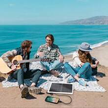 Panel Solar Monocristalino Compacto 8/10 W 6 V Carga De Dispositivos USB Cuatro Puertos 600-800 mA Por Hora Cable De 4.8 M - 10 vatios - Ver 10