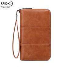 CHARM INFINITE RFID Blocking Passport Holder Waterproof Travel Wallet Multifunctional Document Organizer With Zipper Pocket - Multicolor - View 18
