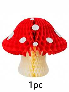 1pc Mushroom Honeycomb Ball Hanging Decor - Cute 3D Decoration Suitable For Indoor/Outdoor Easter Celebration, Great For Birthday, Wedding Venue Decor, New Year Party Accents And Romantic Holiday Decoration - 查看 9