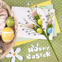 1/3pcs Artificial Easter Vine Decor, With Speckled Eggs And Colorful Berries, Artificial Easter Stems, Spring Berry Accented Easter Eggs, Colorful Berries, Leaves And Branches, Easter Decorations, Suitable For Easter Decoration, Centerpiece, Easter Celebration, Home Vase Decor - Multiple Styles - View 10