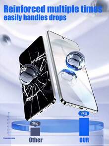 3pcs [Hydrophobic And Oleophobic Dual-Effect Screen Protector] Made Of High-Hardness Tempered Glass, Designed To Be Shatter-Resistant And Lightweight With A Smooth Surface, This Screen Protector Offers A Gentle And Soft Touch Experience, Effectively Preventing Scratches And Fingerprint Stains, And Has Basic Water-Repellent Function. The Perforated Design Makes It Easy To Install Without Curling Or Bulging. Suitable For Office, Travel, And Other Scenarios, Compatible With S24FE/S23FE/S21FE/S20FE/S26 Ultra/S26 Plus/S26/S25 Edge - Clear - View 2