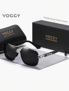 VOGGY 时尚简约复古金属 UV400 偏光太阳镜，男女皆宜，适合运动、驾驶、户外活动、骑行、钓鱼、度假、旅行、聚会、装饰、礼品等场合。 - 彩色 - 查看 13