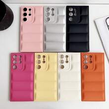 Süße brotförmige Makaron-Farbe 2025 neuestes Silikon-Handyhülle kompatibel mit Samsung Galaxy S25, S24, S24 Plus/S24+, S24 Ultra, S24 FE, S20, S21, S22, S23 und 11/11 Pro/11 Pro Max, 12/12 Pro/12 Pro Max, 13/13 Pro/13 Pro Max, 14/14 Pro/14 Pro Max, 15/15 Pro/15 Pro Max, 16/16 Pro/16 Pro Max, 16E mit Griff und militärischem Stoßschutz, G04/G05/G13/G14/G15/G22/G24/G32/G60/G85 - Silber - Übersicht 4