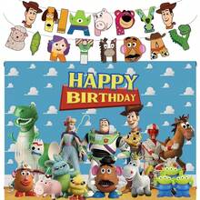 pokemon 玩具总动员牛仔主题生日派对背景横幅旗帜套装，派对装饰 - 拉旗背景布套裝 - 查看 5